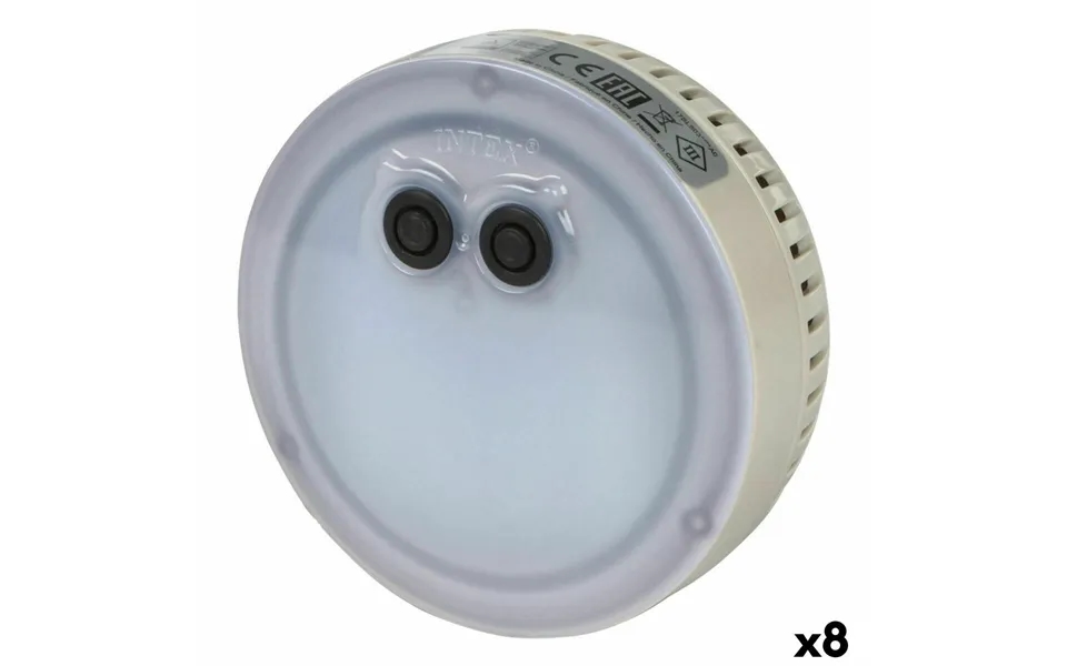 Intex Purespa Led-lys Til Svømmebassin 12 × 12 × 6,5 Cm - Multifarvet 8 Stk