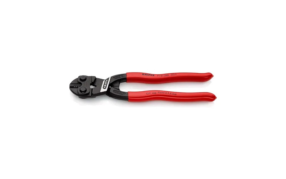 Knipex Cobolt Tang Saks - 205 × 4,1 × 1,5 Cm, Rød Sort