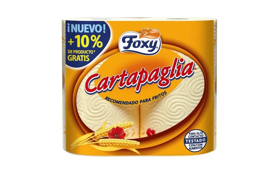 Køkkenrulle Foxy Cartapaglia - 2 Ruller, Anbefalet Til Friteret