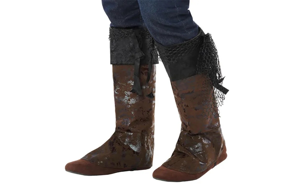 Kostumestøvleovertræk - Galocher, Brun Polyester