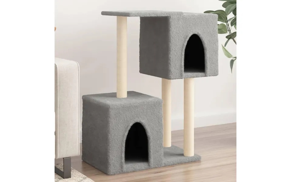 Kradsetræ Med Sisalstolper 86 Cm Lysegrå