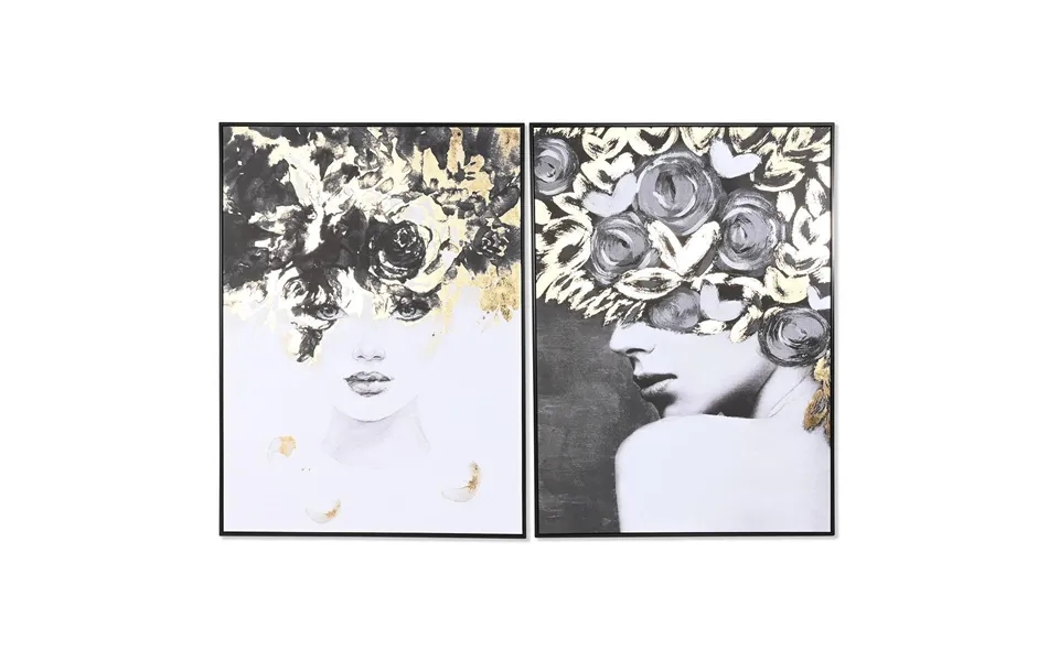 Lærredsmaleri - Dame, 103 × 4,5 × 143 Cm, Polystyren Ramme