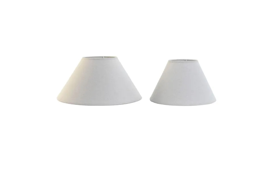 Lampeskærm I Hør Og Metal 45 X 45 X 21 Cm Sæt Á 2