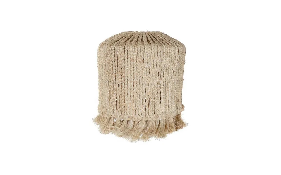 Lampeskærm I Metal Og Fiber - Natur 40 × 40 × 50 Cm