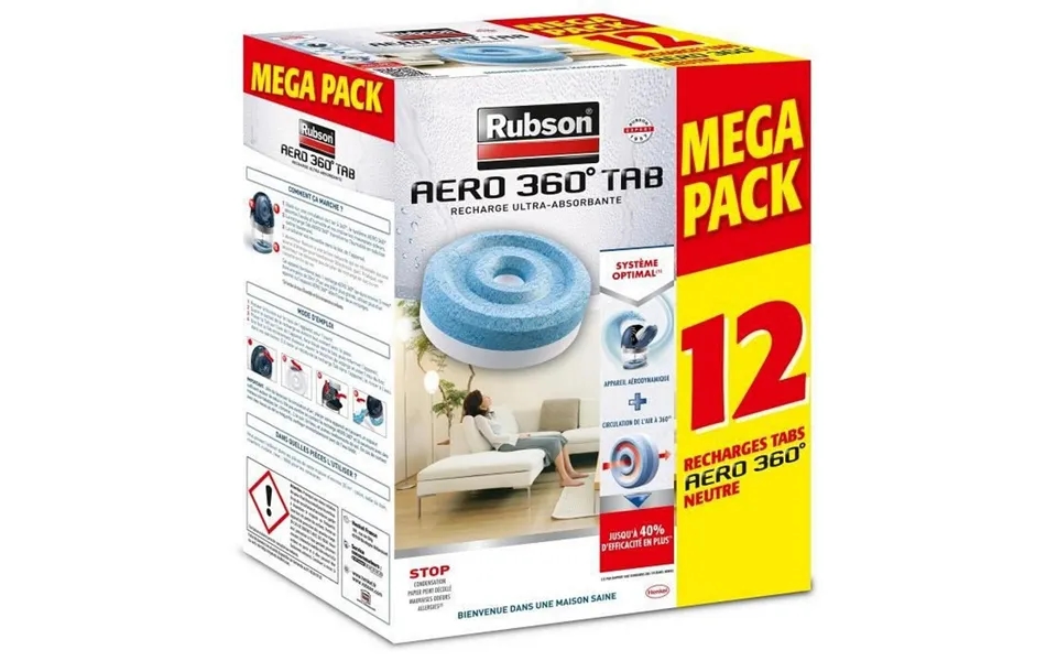 Luftaffugter Refills Rubson Aero 360 Neutral - Mega Pack 12 Stk