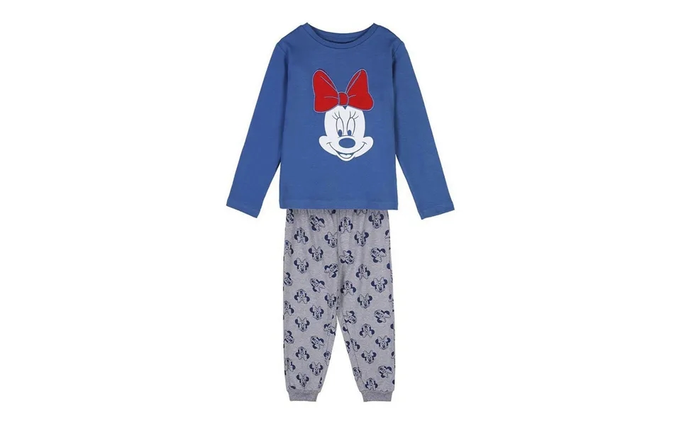 Minnie Mouse Pyjamas Til Piger - Mørkeblå, 6 År 100% Bomuld
