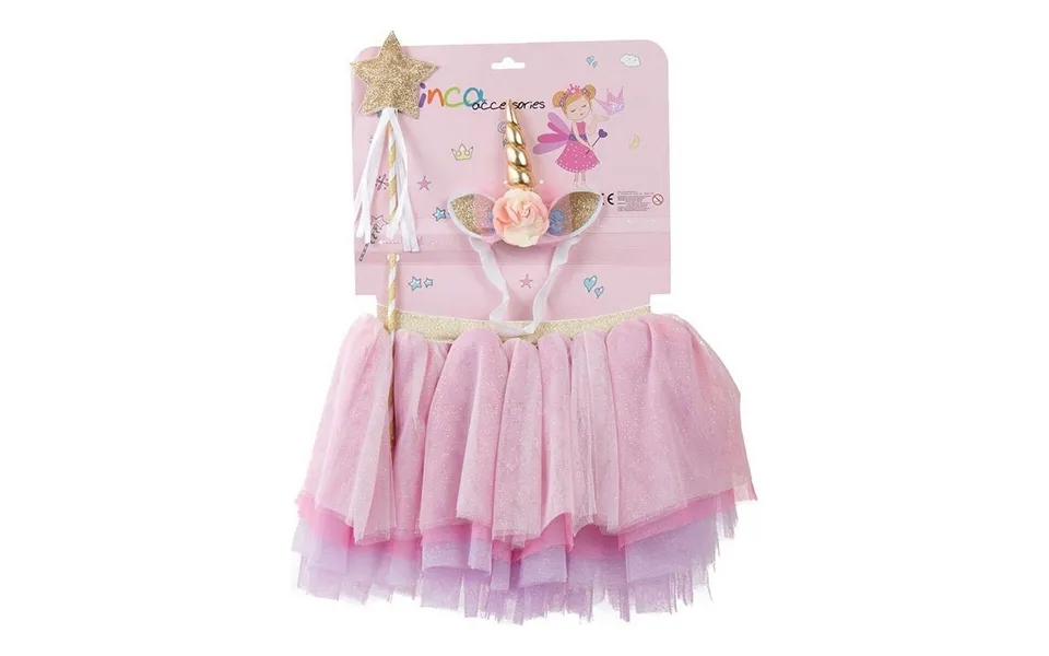 Nederdel Tutu Inca - Pink Enhjørning Sæt 24-36 Mdr 3 Dele