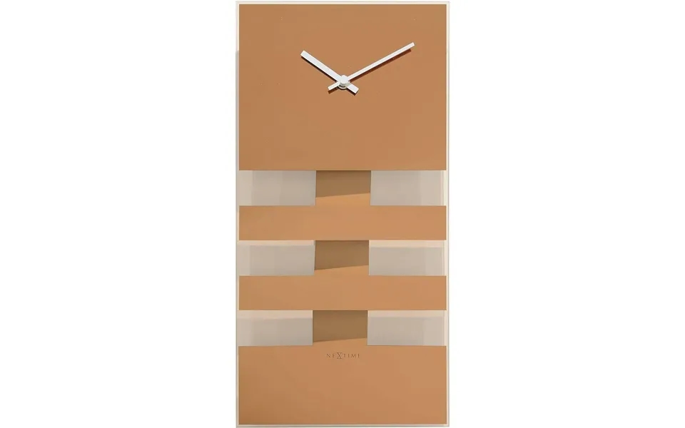 Nextime Vægur 2855co - Gylden, 38 × 19 Cm, Glas