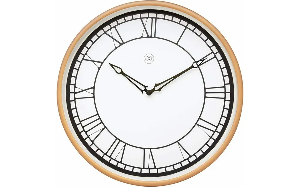 Nextime Vægur 7332 - 30 Cm, Brun Ramme