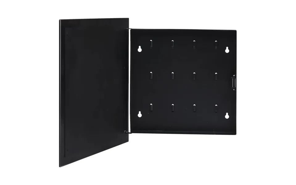 Nøgleskab Med Magnetisk Tavle 35x35x4 Cm Sort