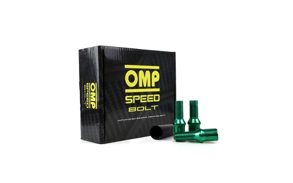 Omp Speed Bolt Møtrikker 27 Mm - Grøn, 20 Stk., M12 X 1,50