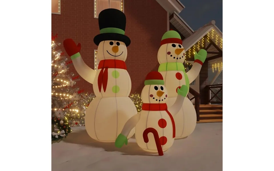 Oppustelig Snemandsfamilie Med Led'er 500 Cm