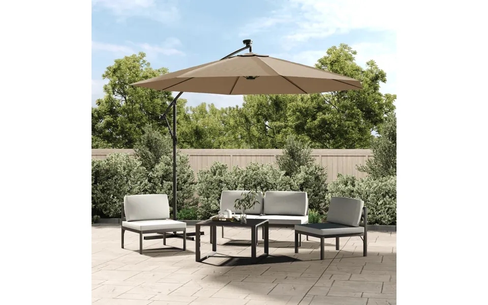 Parasoldug Til Hængeparasol 350 Cm Gråbrun