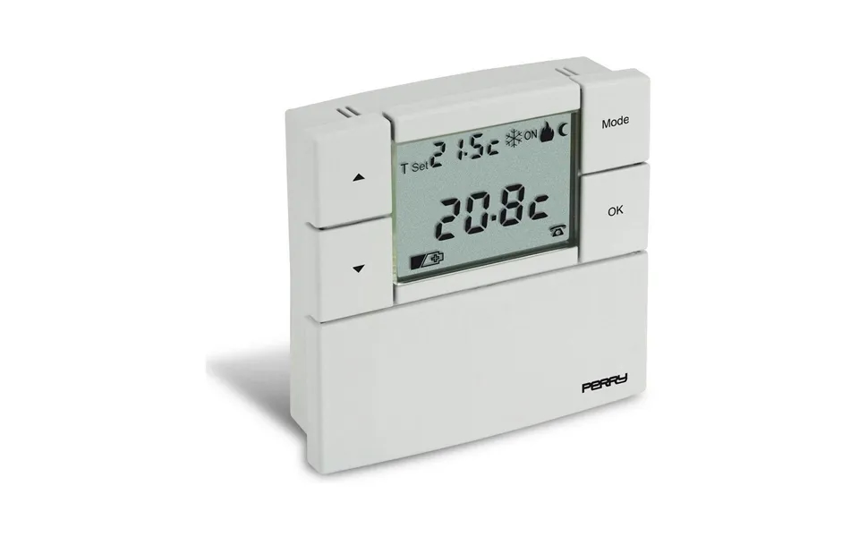 Perry Termostat - Digital, Hvid