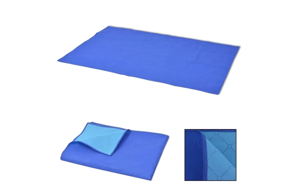 Picnictæppe Blå Og Lyseblå 150x200 Cm