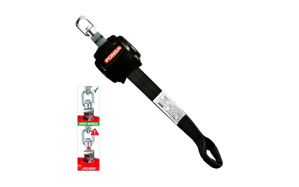 Ponsa Sikkerhedssele 87877 - Retraktabelt Bånd Til Faldsikring