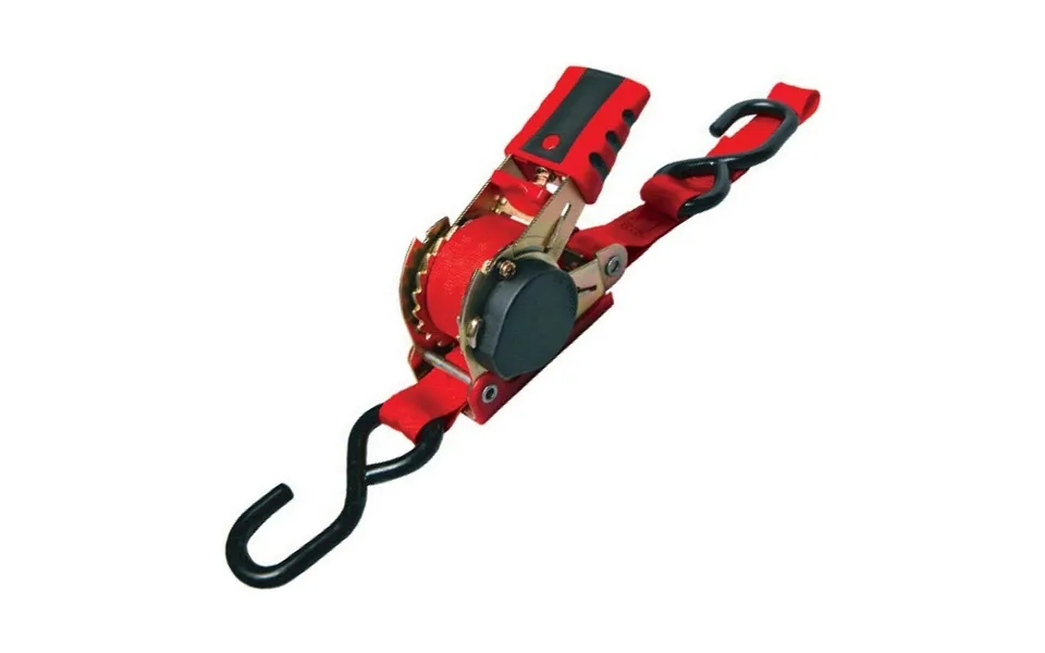 Ponsa Skraldestrop, Retraktabel Og Lukket - Rød, 25 Mm X 2,4 M