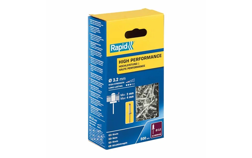 Rapid Blindnitter Ø 3,2 X 8 Mm - 5001431 Aluminium