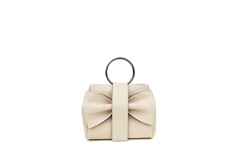 Roberta M Skuldertaske Til Damer - Beige Læder, 22,3 × 20 × 10 Cm