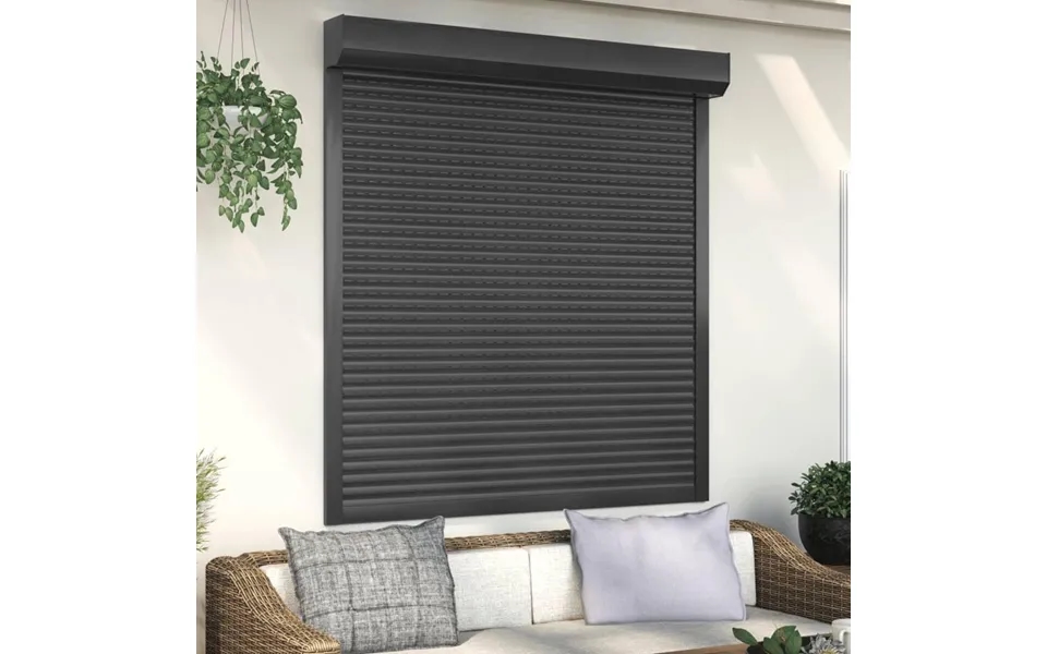 Rulleskodder Aluminium 140x150 Cm Antracitgrå