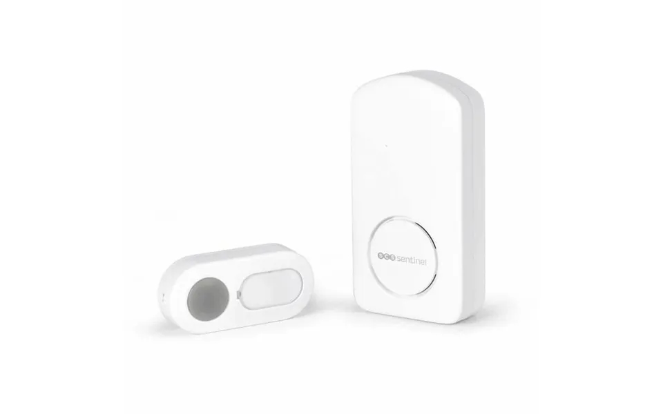 Scs Sentinel Onebell 200 - Trådløs Dørklokke Med Trykknap, 200 M, Ip55, Hvid