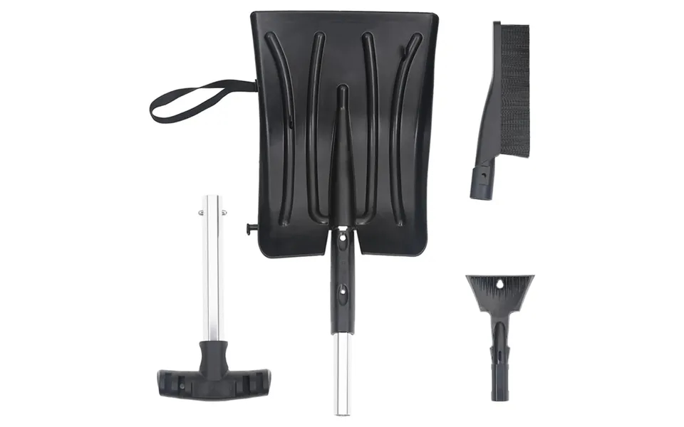 Sneskovlssæt 3-1-i Aluminium Sort