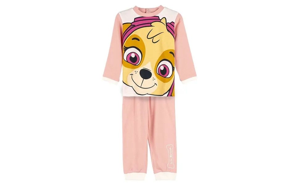 The Paw Patrol Pyjamas Til Piger - Pink, 18 Måneder, 100% Bomuld