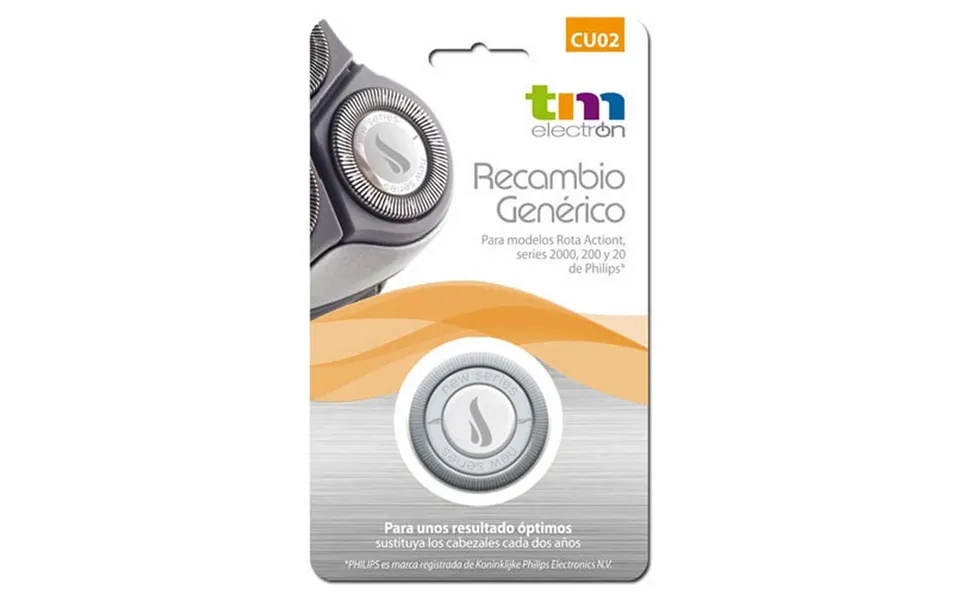 Tm Electron Udskifteligt Barberhoved - Kompatibelt Med Philips Rota Action