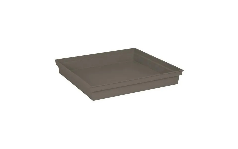 Underskål Til Potte Eda Tuscany Firkantet Taupe 40 Cm