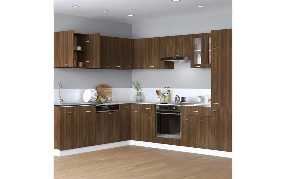 Vægskab 60x31x60 Cm Konstrueret Træ Brun Egetræsfarve