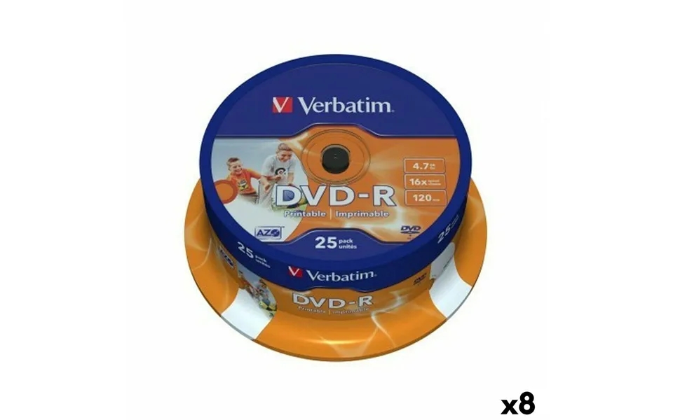 Verbatim Dvd-r 4,7 Gb 16x - 8 Pakker Á 25 Stk.
