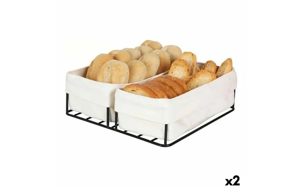 Viejo Valle Brødkurv - Sæt Med 2 Kurve, 100% Bomuld, 24 × 23 × 7 Cm