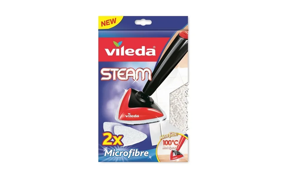 Vileda Steam Mikrofiber Moppepuder - 2 Stk. Hvid