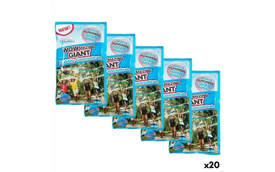 Wowmazing Væske Til Sæbebobler - 7,5 × 13,5 × 2 Cm 20 Enheder