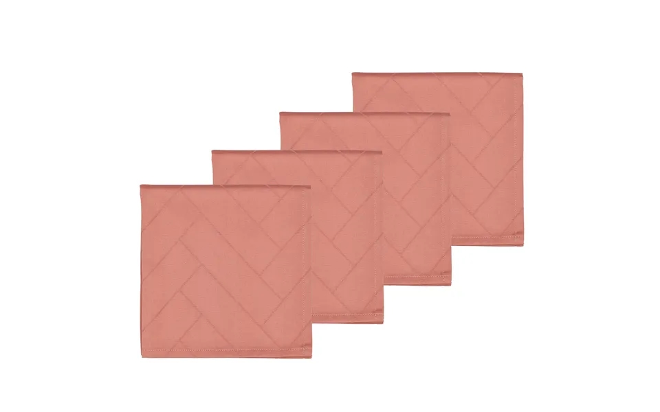 Södahl Stofserviet Damask Tiles - Old Rose