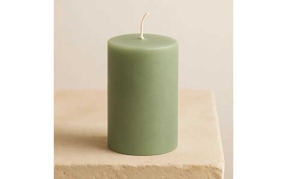 Bloklys Ø5x10 Cm - Grøn