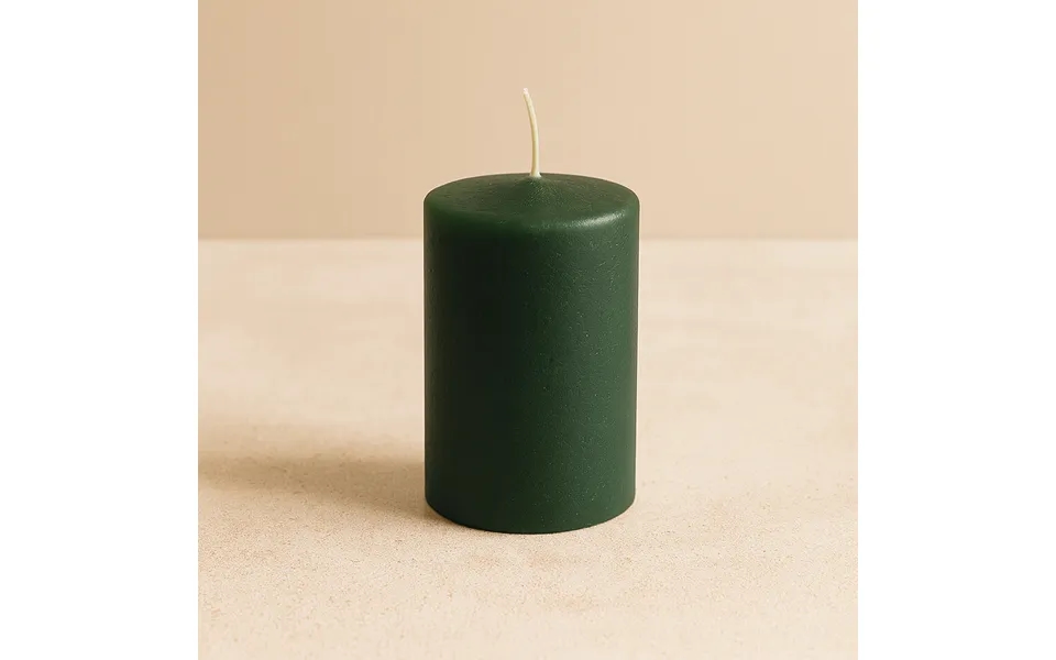 Bloklys Ø5x10 Cm - Mørk Grøn