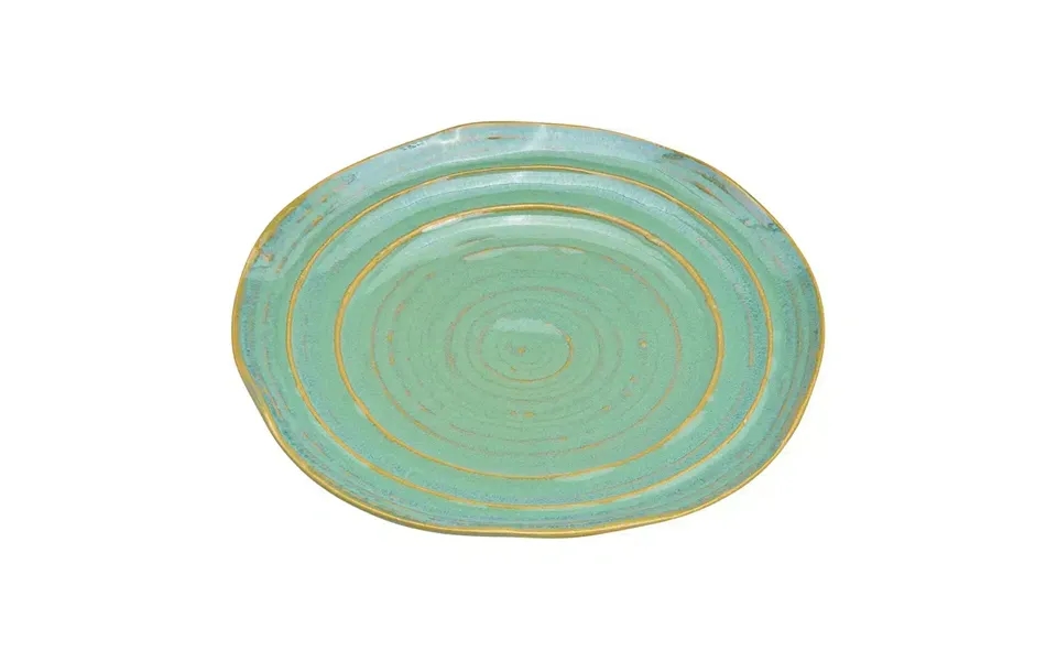 Grøn Keramik Tallerken 18 Cm