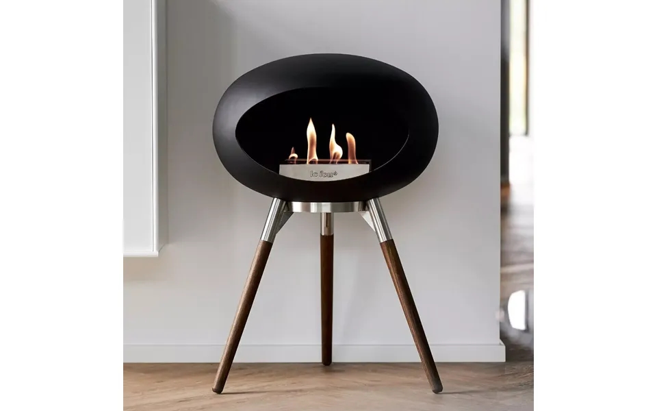 Le Feu Dome - Black Ground Wood Low