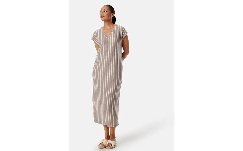 Vmlana Ss V-neck Calf Dress Jrs