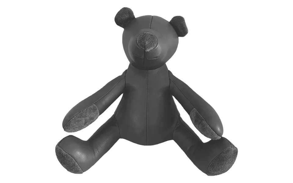 Læder Bamse Grå By Fogstrup