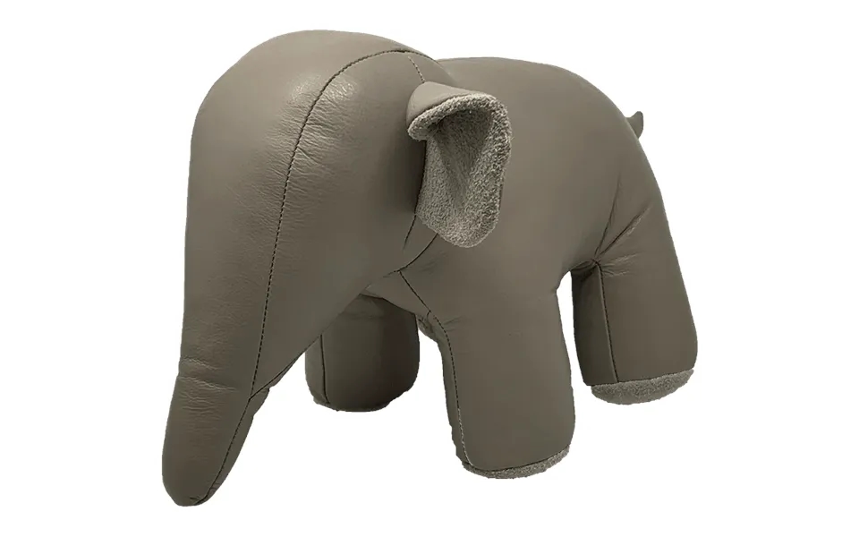 Unika Læder Elefant Mellem Lys Grå By Fogstrup