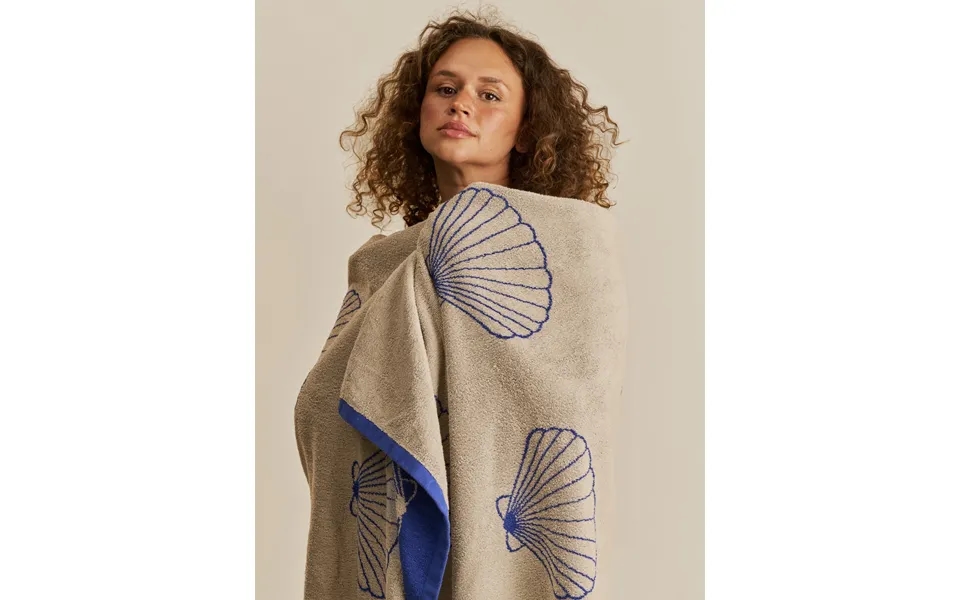 Shell Strandhåndklæde - Sand Cartel Blue