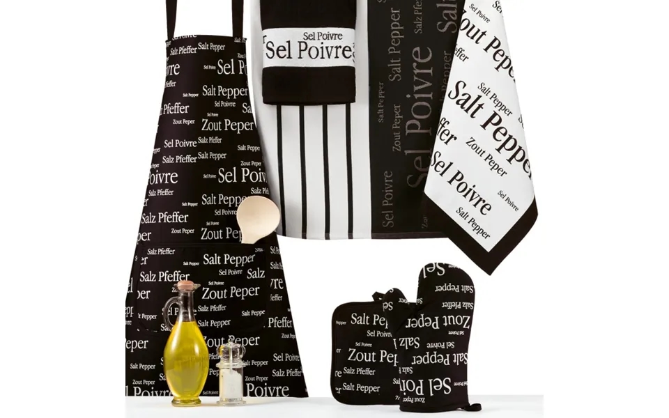 Forklæde Sel & Poivre Noir 80 X 85 Cm