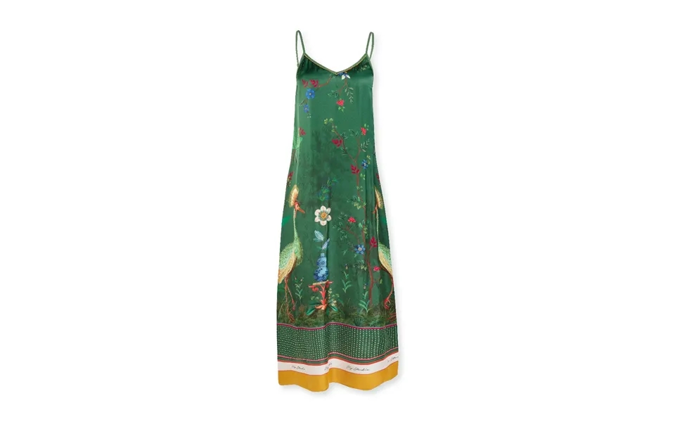 Pip Studio Night Dress Sleeveless Birds In Love Green-x-small
