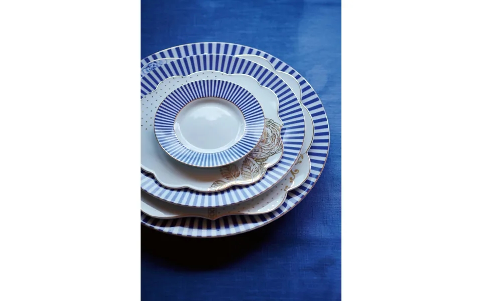 Plate Royal Stripes Blue 12cm