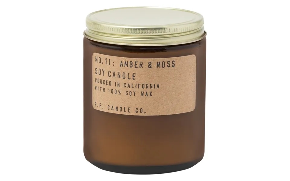 P.f. Candle Co Amber & Moss Standard Soy Candle 213ml