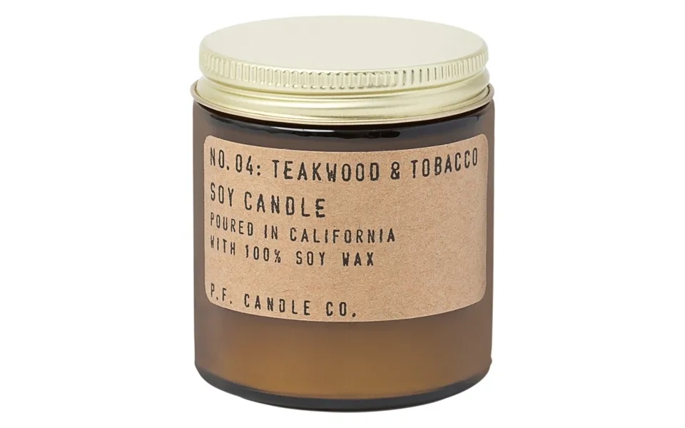 P.f. Candle Co Teakwood & Tobacco Mini Soy Candle 104ml