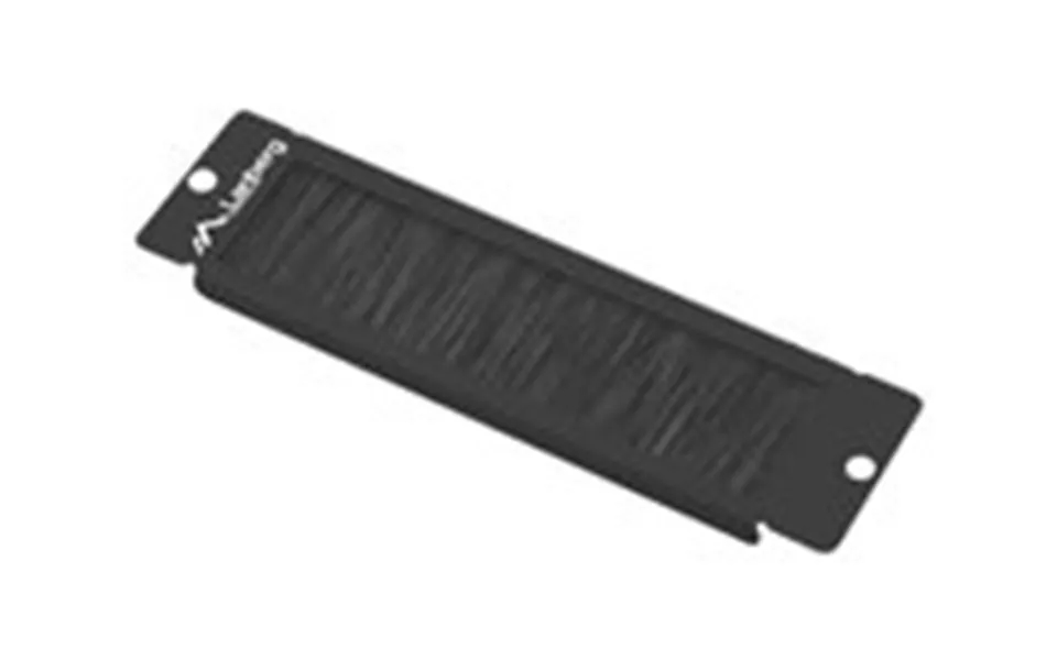 Lanberg Rack Kabel Indgangspanel Med Børste Sort