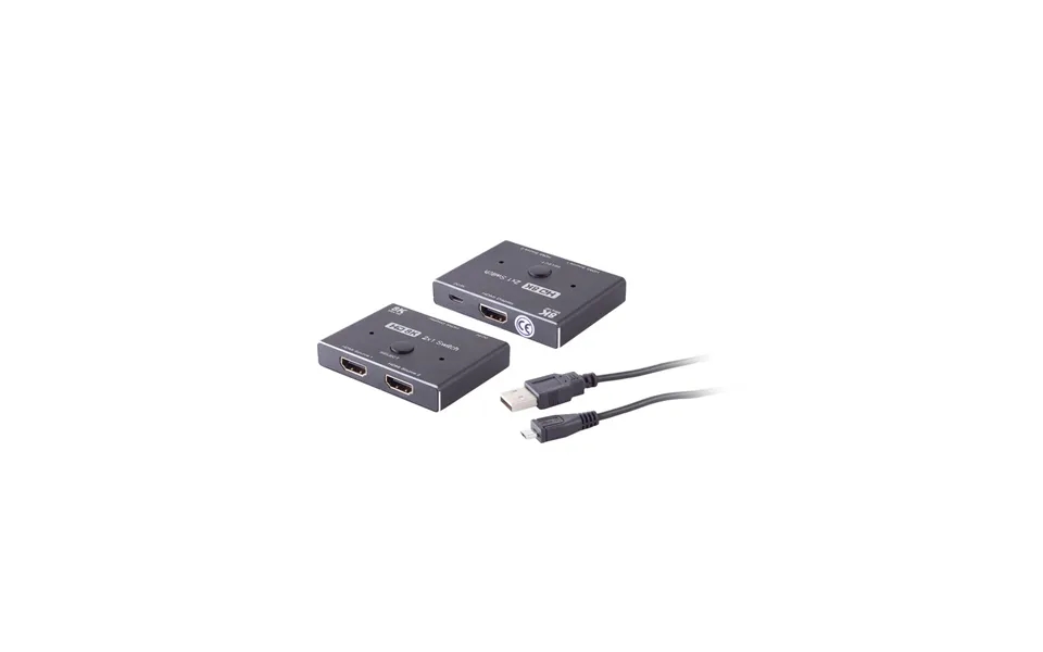 S-impuls Hdmi Switch 2x1 Metal 8k60hz